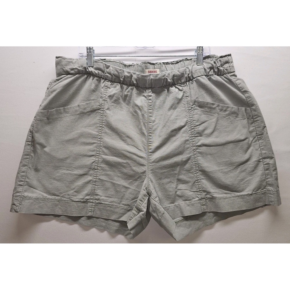 Womens size XXL‎ Signature By Levi Strauss Sage Cotton Shorts Pockets Pull On